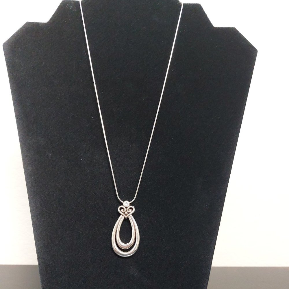BRIGHTON Alcazar heart double tear drop necklace and earrings set